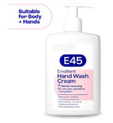E45 Emollient Hand and Body Wash Cream for Dry Skin and Eczema 250ml