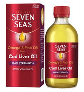 Seven Seas Omega-3 Fish Oil plus Cod Liver Oil MAX STRENGTH with Vitamins D and E