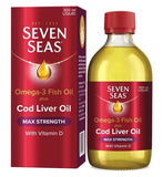 Seven Seas Omega-3 Fish Oil plus Cod Liver Oil MAX STRENGTH with Vitamins D and E