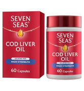Seven Seas Cod Liver Oil High Strength Gelatine Free Omega-3 60 Caps