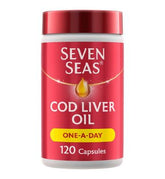 Seven Seas Cod Liver Oil One-A-Day Omega-3 Fish Oil & Vitamin D 120 Capsules