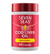 Seven Seas Cod Liver Oil One-A-Day Omega-3 Fish Oil & Vitamin D 60 Capsules