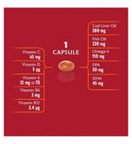 Seven Seas Cod Liver Oil Plus Multivitamins Omega-3 Fish Oil 90 Capsules