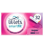 Lil-Lets Non-Applicator Tampons (SmartFit) – Super – 32 pack