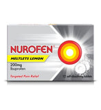 Nurofen Meltlets Self-Dissolving Tablets Lemon 200mg x12