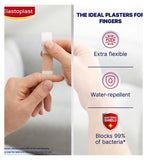 Elastoplast Fabric Finger Strip Flexible Plasters, 16 Pack