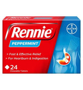 Rennie Peppermint 24 Chewable Tablets