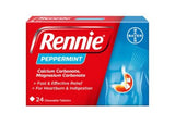 Rennie Peppermint 24 Chewable Tablets