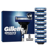 Gillette Mach3 Turbo Men’s Razor Blade Refills, 8 Pack