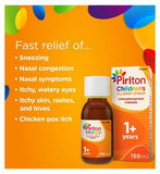 Piriton Antihistamine Allergy Relief Syrup for Children - 150ml