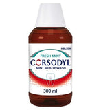 Corsodyl Antibacterial Mouthwash, Fresh Mint, 300 ml