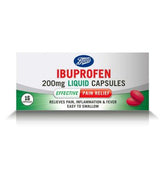 Boots Ibuprofen Liquid Capsules 200mg -16 Capsules