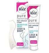 Veet Pure Hair Removal Cream Legs & Body Sensitive - 200ml