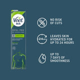 Veet Men Total Pro Hair Removal Cream Chest & Body Normal Skin - 200ml