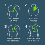 Veet Men Total Pro Hair Removal Cream Chest & Body Normal Skin - 200ml