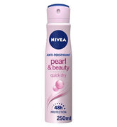 NIVEA Anti-Perspirant Deodorant Spray, Pearl & Beauty, 72 Hours 250ml
