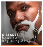 Gillette Fusion5 Power Razor Refills For Men, 4 Razor Blade Refills