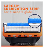 Gillette Fusion5 Power Razor Refills For Men, 4 Razor Blade Refills