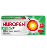 Nurofen Express 200mg Liquid Capsules – 30 Capsules