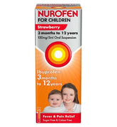 Nurofen for Children Strawberry 3 months to 12 years 100mg/5ml Oral Suspension - 200ml