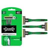 Wilkinson Sword Quattro Men's Disposable Razors x3