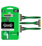 Wilkinson Sword Quattro Men's Disposable Razors x3