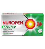 Nurofen Express Pain Relief Sodium Ibuprofen 256mg Tablets 16s
