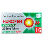Nurofen Express Pain Relief Sodium Ibuprofen 256mg Tablets 16s