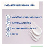 NIVEA 24H Moisture Nourishing Day Cream for Dry & Sensitive Skin SPF15 50ml