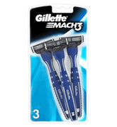Gillette Mach3 Men’s Disposable Razors – 3 Pack