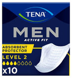 TENA Men Level 2 Incontinence Absorbent Protector - 10 pack