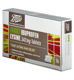 Boots Ibuprofen Lysine 342 mg Tablets - 16 tablets
