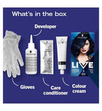 Schwarzkopf LIVE Cosmic Blue 090 Permanent Hair Dye