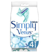 Gillette Simply Venus 2 Women's Disposable Razors, 4 Pack