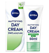 NIVEA 24H Moisture Mattifying Day Cream with Aloe Vera for Combination Skin 50ml
