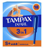 Tampax Pearl Super Plus Tampons Applicator 18X