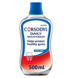 Corsodyl Daily Gum Care Mouthwash Alcohol Free Cool Mint 500ml