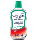 Corsodyl Daily Gum Care Mouthwash Alcohol Free Fresh Mint 500ml