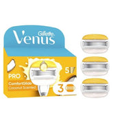 Gillette Venus Razor Blades, PRO ComfortGlide Coconut with Olay 5 Blade Women’s Razor Blades X3
