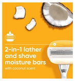 Gillette Venus Razor Blades, PRO ComfortGlide Coconut with Olay 5 Blade Women’s Razor Blades X3