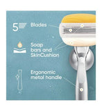 Gillette Venus Razor Blades, PRO ComfortGlide Coconut with Olay 5 blade Women’s Razor Blades X6