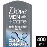 Dove Men+Care Body and Face Wash Clean Comfort 400ml