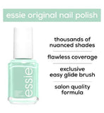 Essie Nail Polish 99 Mint Candy Apple Light Mint Green Colour, Original High Shine and High Coverage Nail Polish 13.5 ml