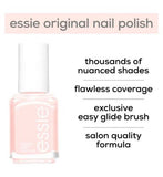 Essie Nail Polish 9 Vanity Fairest Sheer Pastel Pink Shimmer Colour, Original High Shine and High Coverage Nail Polish 13.5 ml