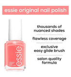 Essie Nail Polish 74 Tart Deco Coral Orange Colour, Original High Shine and High Coverage Nail Polish 13.5 ml