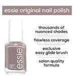 Essie Nail Polish 77 Chinchilly Granite Grey Colour, Original High Shine and High Coverage Nail Polish 13.5 ml