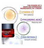 L'Oreal Paris Revitalift Laser Face Moisturiser Triple Action Anti-Ageing Night Cream 50ml