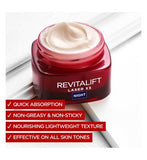 L'Oreal Paris Revitalift Laser Face Moisturiser Triple Action Anti-Ageing Night Cream 50ml