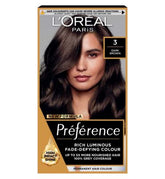 L’Oréal Paris Preference Permanent Hair Dye, Luminous Colour, Dark Brown 3.0