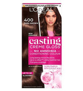 L'Oreal Paris Casting Crème Gloss Semi-Permanent Hair Dye, 400 Brown<br/>